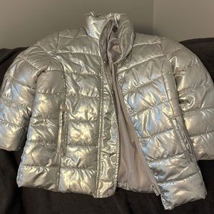 H&M silver puffer jacket
